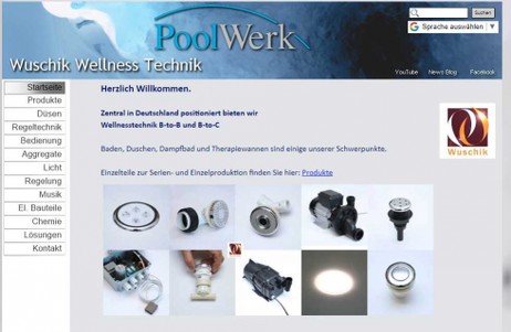 Foto Whirlpool und Wellness Technik Website